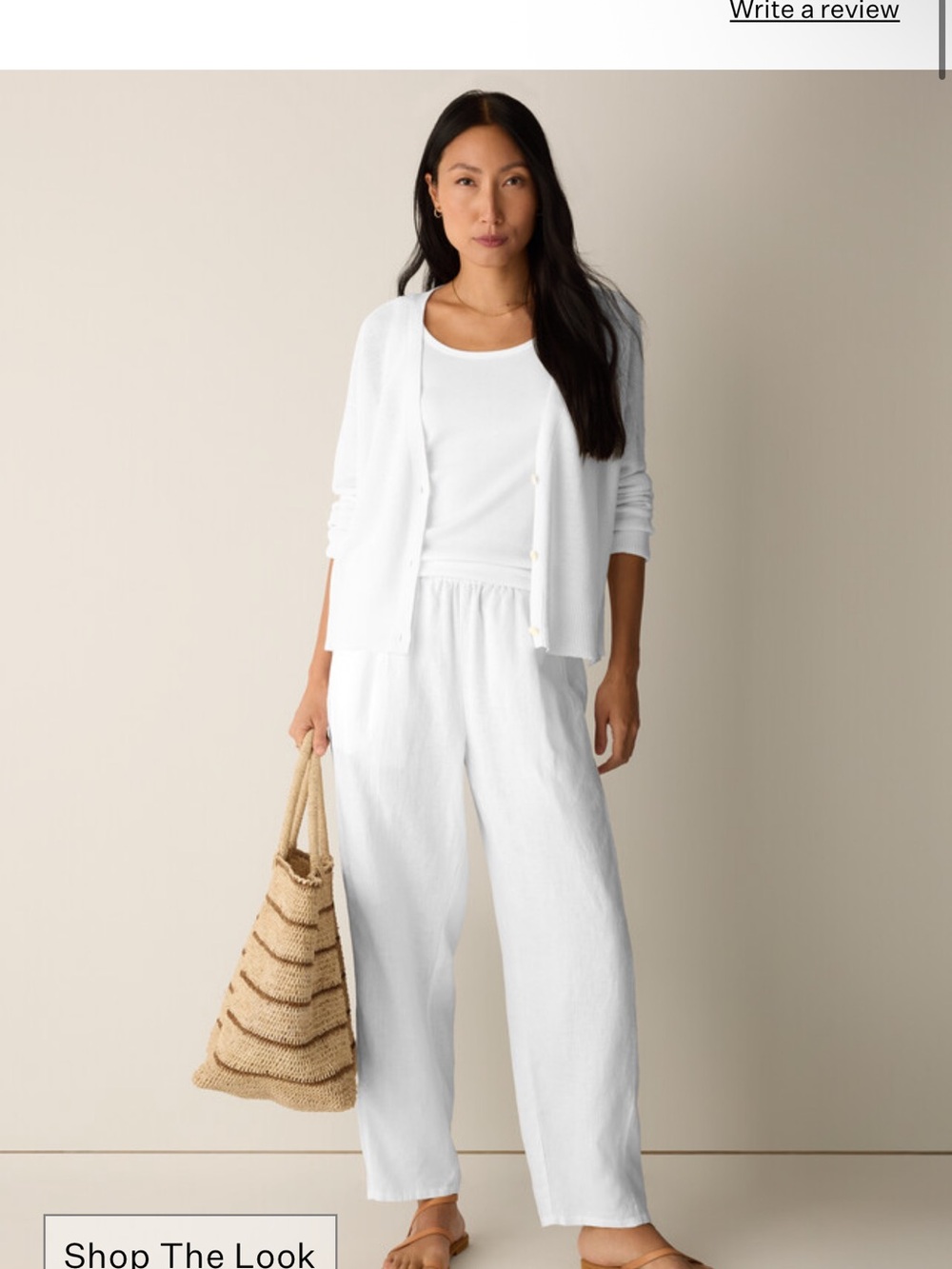 Eileen Fisher Organic Linen Pleated Lantern Pant
